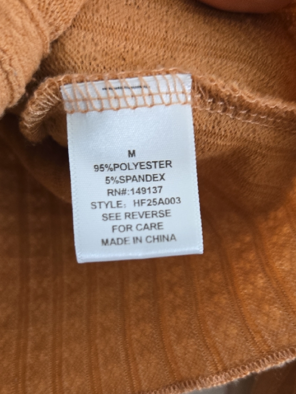 HYFVE Ribbed Button-Front Collared Top - Camel - Picture 6 of 10